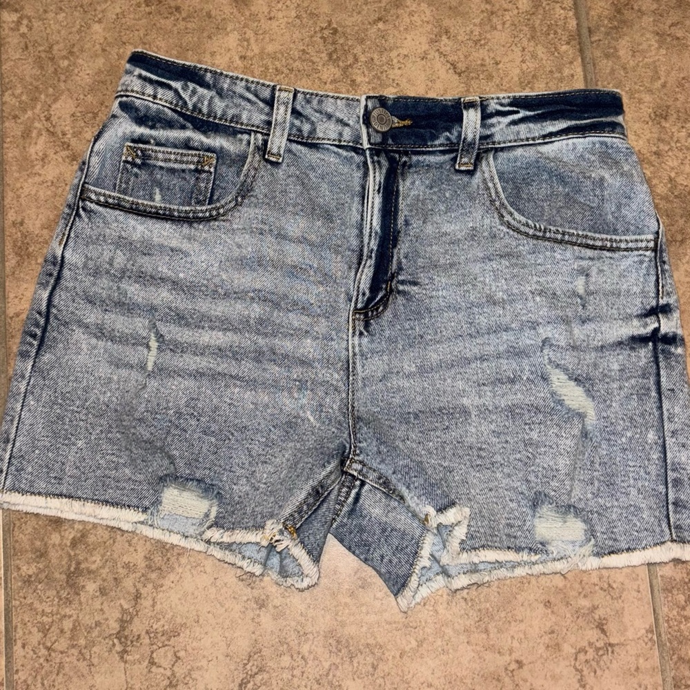 Justice Denim Blue Girls Shorts